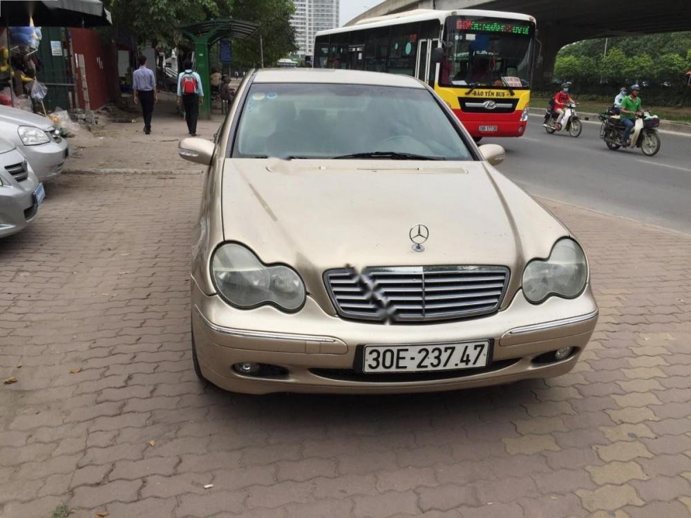 Mercedes-Benz C200   2003 - Song Anh Auto cần bán Mercedes C200 màu vàng cát, đời 2003, đăng ký tên tư nhân, biển Hà Nội