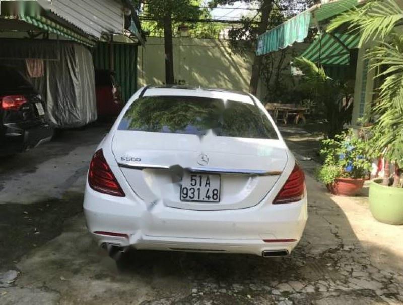 Mercedes-Benz S500 2014 - Cần bán gấp Mercedes S500 đời 2014, màu trắng như mới