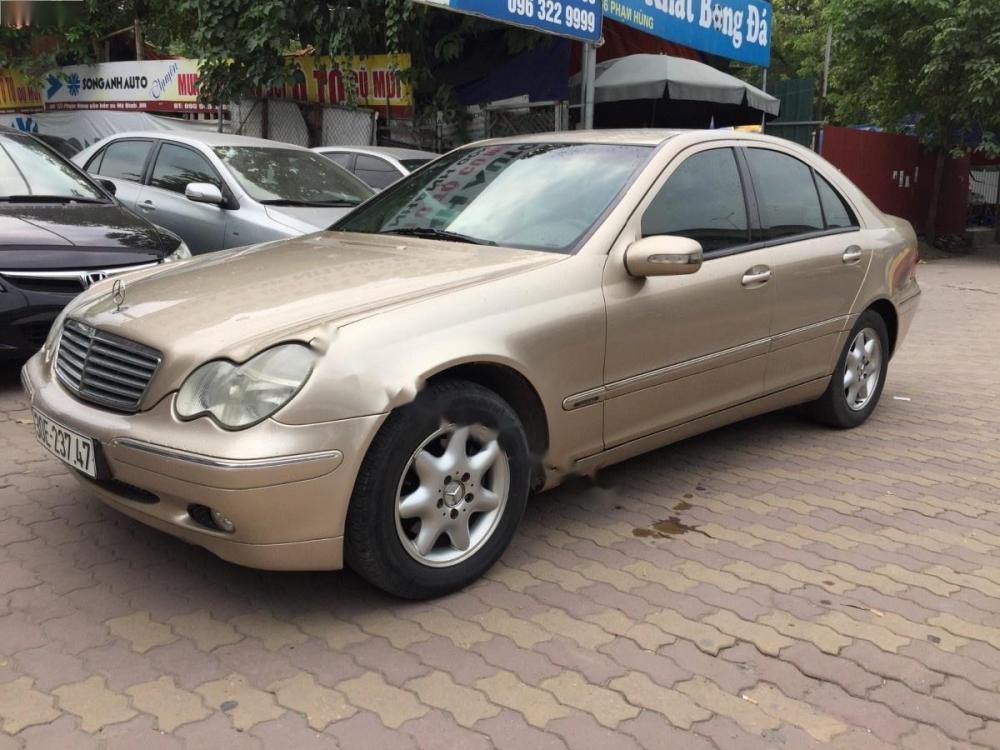 Mercedes-Benz C200   2003 - Song Anh Auto cần bán Mercedes C200 màu vàng cát, đời 2003, đăng ký tên tư nhân, biển Hà Nội