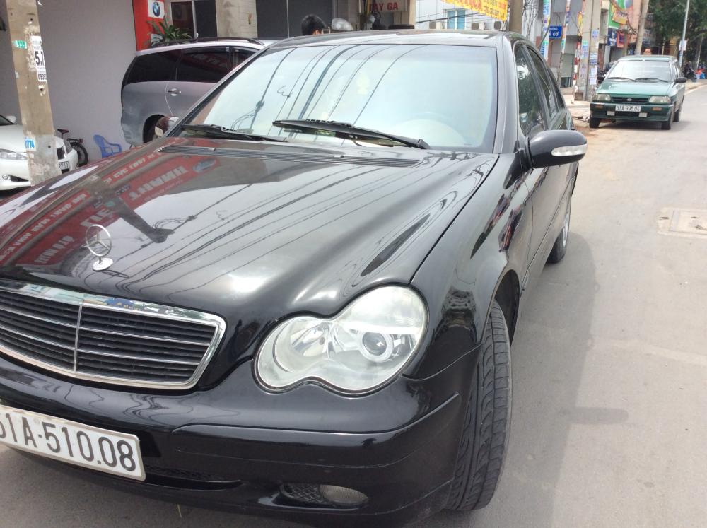 Mercedes-Benz C200 2001 - Cần bán lại xe Mercedes-Benz C200 đời 2001, màu đen