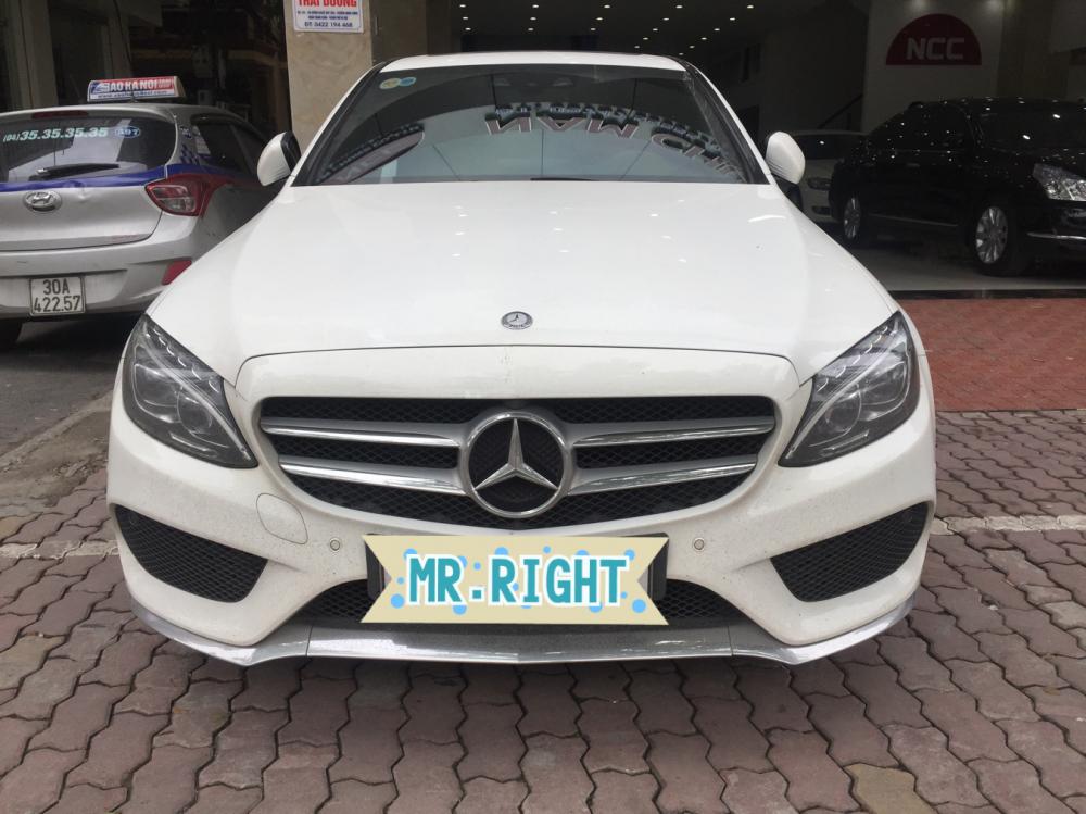 Mercedes-Benz C300 AMG 2015 - Bán C300 AMG trắng - đen SX 2015