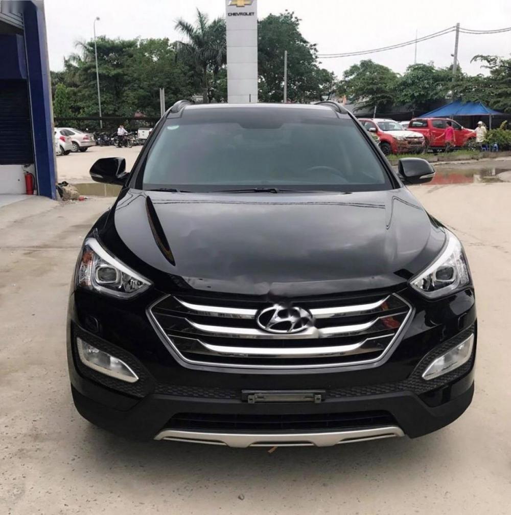 Hyundai Santa Fe 4WD 2014 - Cần bán lại xe Hyundai Santa Fe 4WD sản xuất 2014, màu đen, nhập khẩu nguyên chiếc