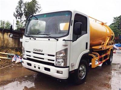 Isuzu NKR 2017 - Xe hút chất thải, bồn cầu, bùn cống 7 khối Isuzu