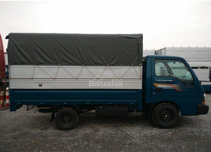 Kia K200 2017 - Bán ô tô Kia K200 thùng mui bạt 2018, màu xanh lam, giá cạnh tranh