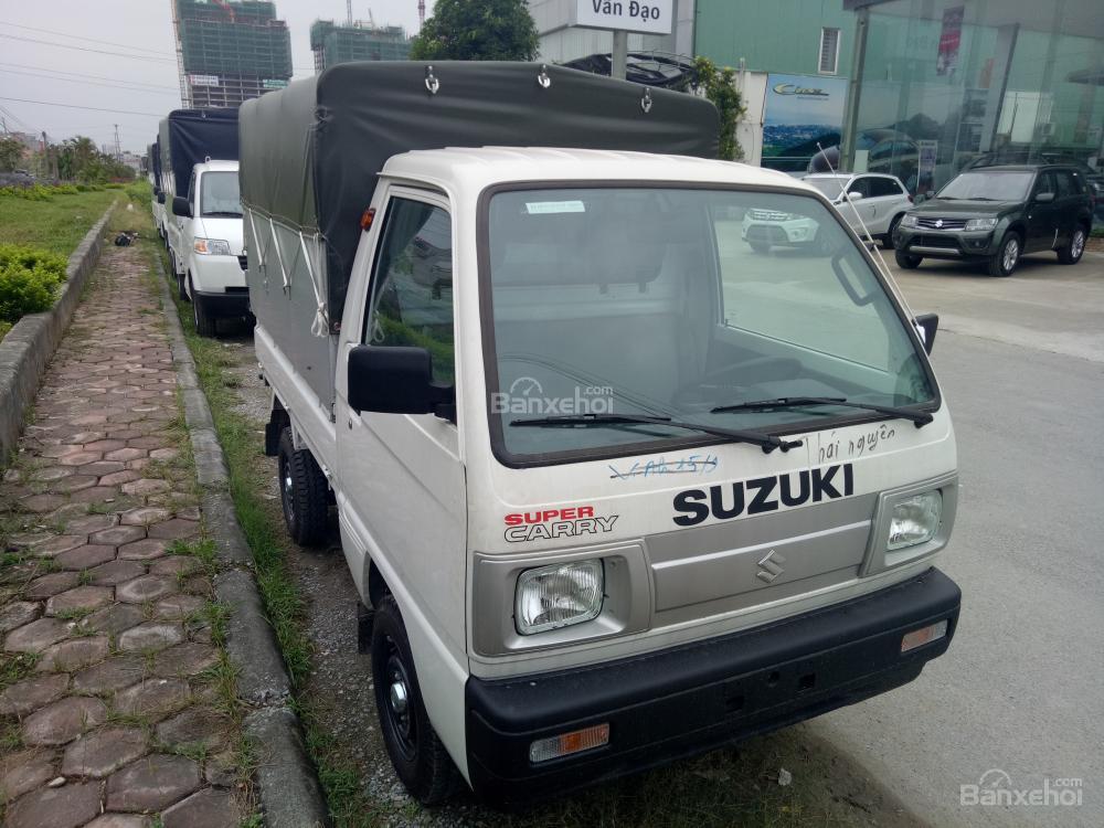 Suzuki Supper Carry Truck 2018 - Bán Suzuki Supper Carry Truck 5 tạ 2018 mui bạt, màu trắng giá cạnh tranh - LH: 0985.547.829