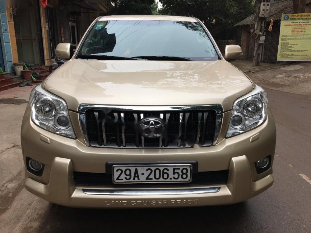 Toyota Land Cruiser Prado 2010 - Cần bán gấp Toyota Land Cruiser Prado đời 2010, màu vàng, nhập khẩu nguyên chiếc