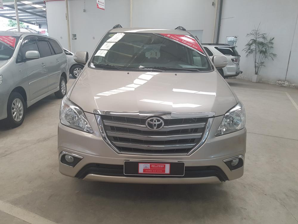 Toyota Innova V 2015 - Bán Toyota Innova bản V cao cấp đời 2015, màu vàng cát