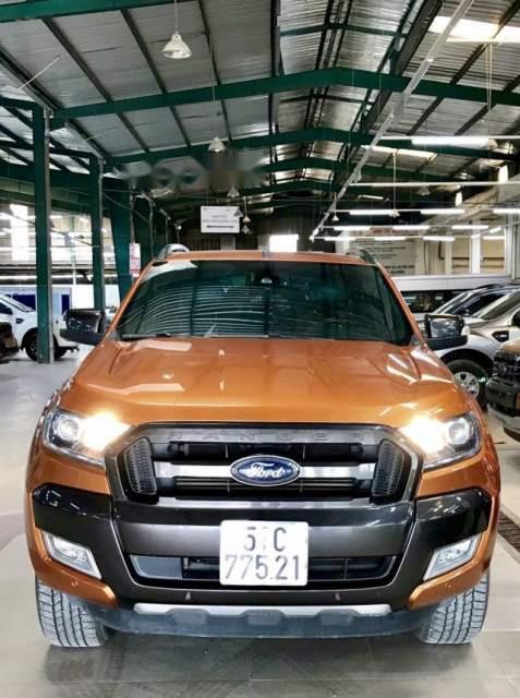 Ford Ranger   Wildtrak  2016 - Cần bán Ford Ranger Wildtrak năm 2016, màu đỏ cam