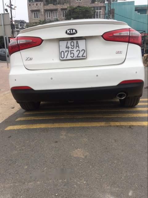 Kia K3   2013 - Bán xe Kia K3 2013, màu trắng, 495 triệu