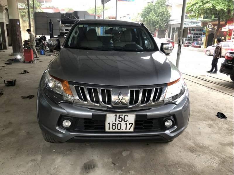 Mitsubishi Triton 2014 - Cần bán gấp Mitsubishi Triton 2014, màu xám, nhập khẩu nguyên chiếc, 486tr