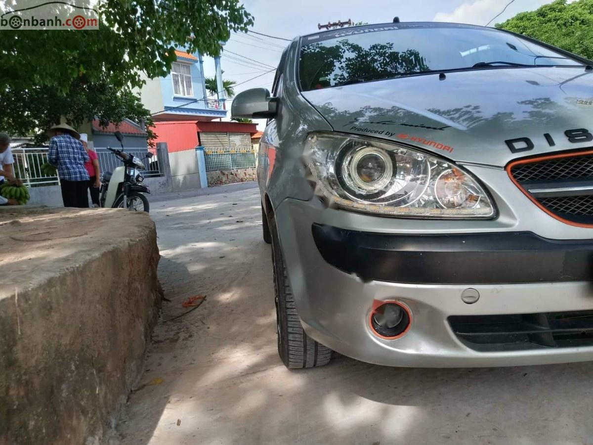 Hyundai Getz   2009 - Bán Hyundai Getz 1.1 MT năm sản xuất 2009, màu bạc, nhập khẩu