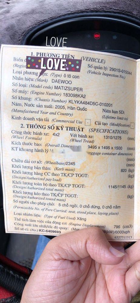 Daewoo Matiz   2008 - Bán Daewoo Matiz năm 2008, màu vàng chanh, xe nhập 