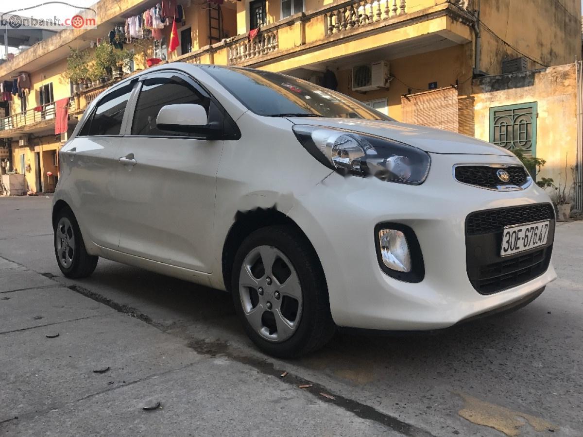 Kia Morning EX 2016 - Cần bán gấp Kia Morning EX sản xuất năm 2016, màu trắng xe gia đình