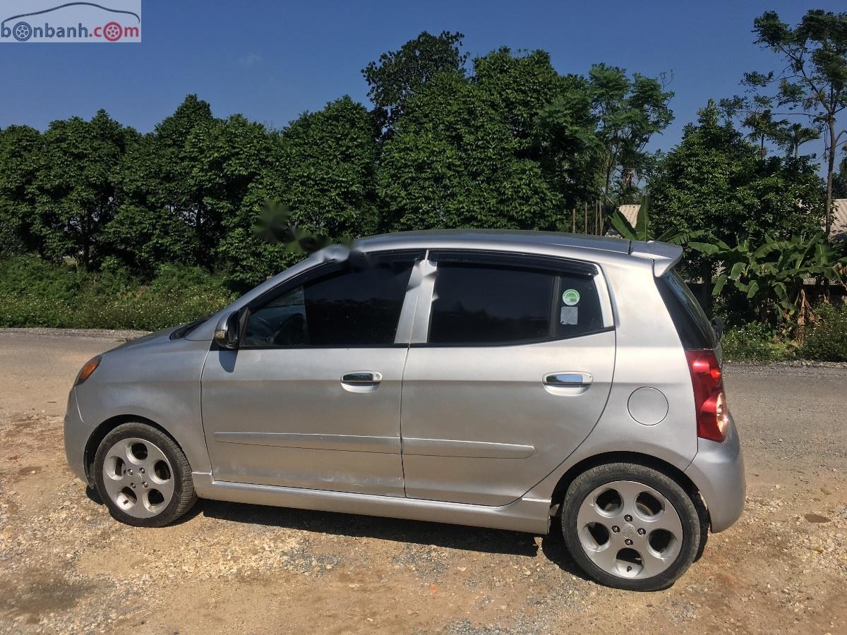Kia Morning SLX 1.0 MT 2008 - Bán Kia Morning SLX 1.0 MT đời 2008, màu bạc, nhập khẩu nguyên chiếc