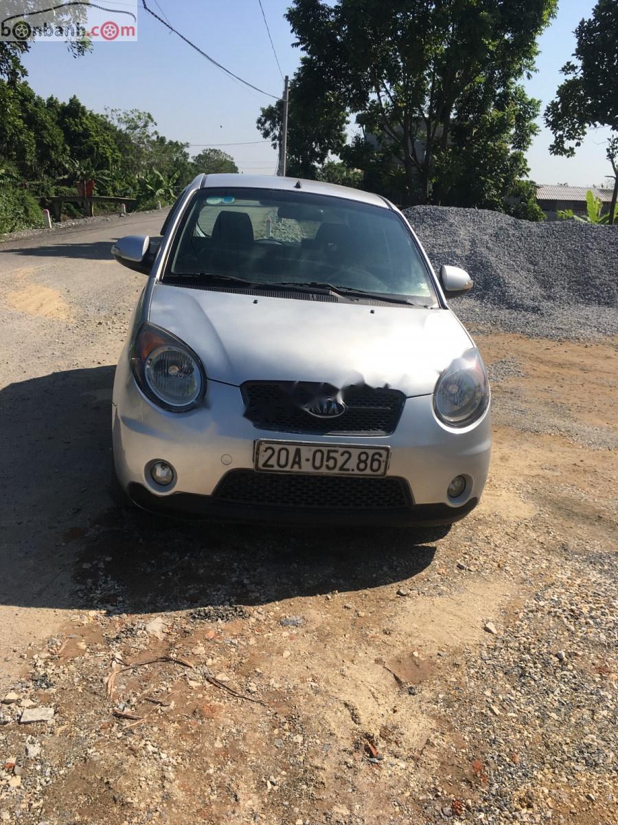 Kia Morning SLX 1.0 MT 2008 - Bán Kia Morning SLX 1.0 MT đời 2008, màu bạc, nhập khẩu nguyên chiếc