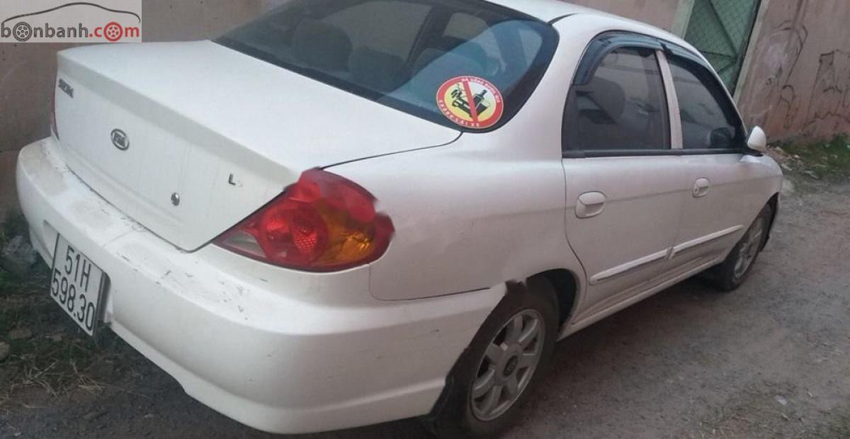 Kia Spectra   2005 - Bán Kia Spectra 1.6 MT năm sản xuất 2005, màu trắng, số sàn