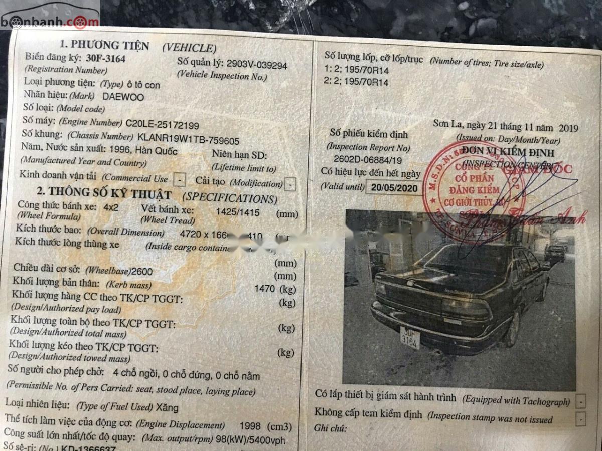Daewoo Espero 1996 - Cần bán gấp Daewoo Espero đời 1996, màu đen, xe nhập, 47tr