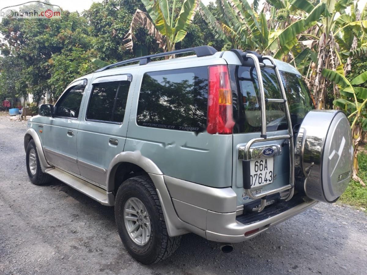 Ford Everest 2.5 4x2 MT 2005 - Bán ô tô Ford Everest 2.5 4x2 MT sản xuất năm 2005, màu xanh lam xe gia đình