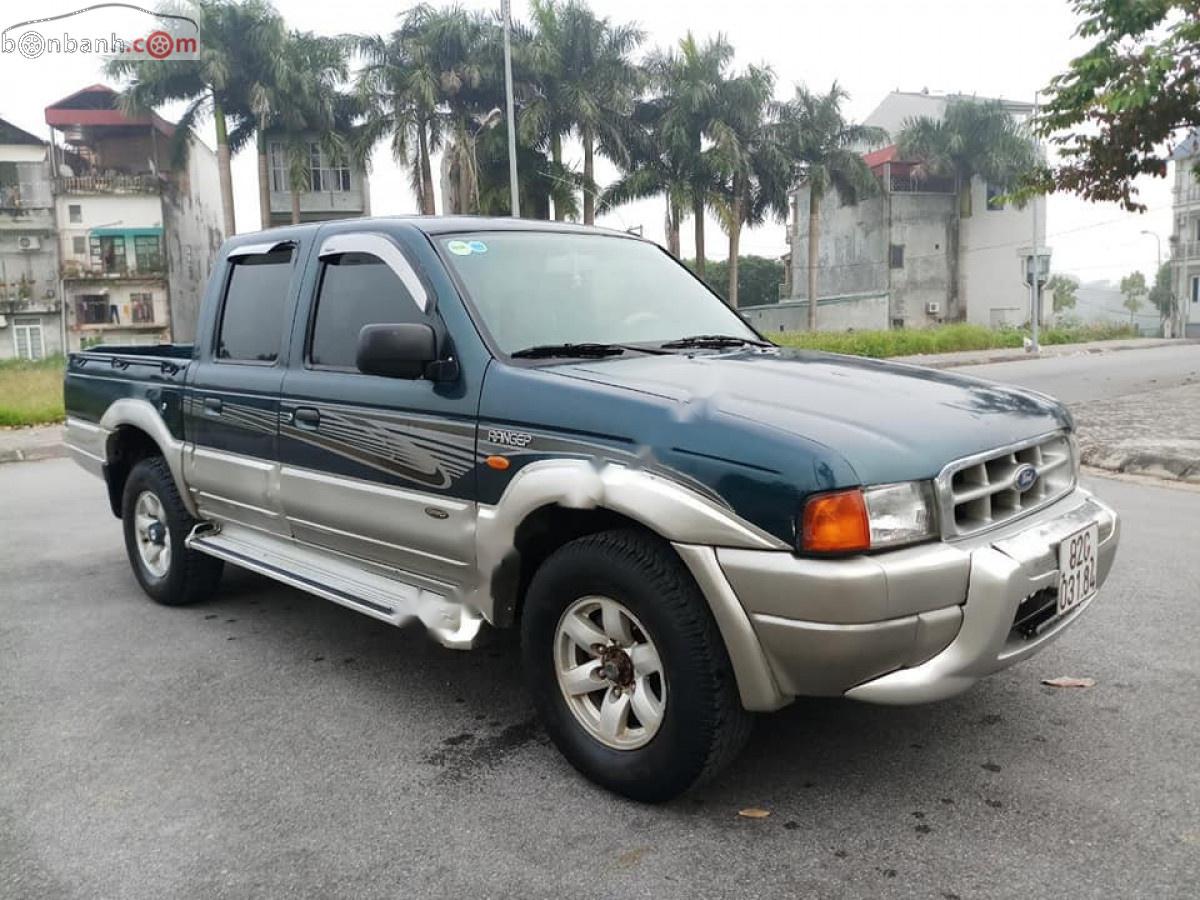 Ford Ranger XLT 4x4 MT 2002 - Cần bán gấp Ford Ranger XLT 4x4 MT đời 2002, màu xanh, giá tốt