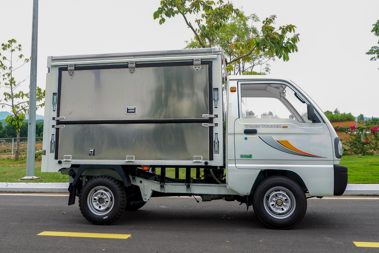 Thaco TOWNER Towner800A 2022 - Xe tải 800 Kg thùng bán hàng lưu động - Towner800A Hỗ trợ trả góp