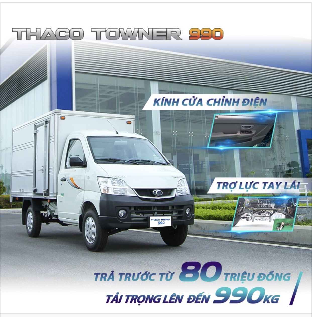 Thaco TOWNER THACO TOWNER 2022 - Bán Thaco TOWNER THACO TOWNER đời 2022, màu trắng, giá tốt