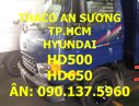 Hyundai HD 500   2016 - TP. HCM Thaco Hyundai HD500 5 tấn, thùng kín, màu xanh, sản xuất mới