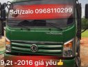 JRD   2016 - Cần bán xe tải Dongfeng Trường Giang 9,2 tấn đời 2016