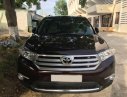 Toyota Highlander   2011 - Bán xe Toyota Highlander đời 2011, màu đỏ mận, nội thất da màu kem sang trọng