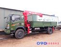 Xe tải 1000kg 2018 - Bán xe tải Dongfeng Trường Giang 8.7 tấn, 2 cầu, gắn cẩu Unic 5 tấn, hỗ trợ mua trả góp