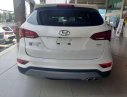 Hyundai Santa Fe   2018 - Bán xe Hyundai SantaFe 2018 màu trắng, giao ngay
