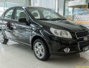 Chevrolet Aveo 2018 - Bán ô tô Chevrolet Aveo 1.4 MT 2018, màu đen, giảm mạnh 60 triệu, trong tháng 7 âm, sẵn xe giao ngay