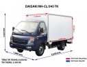 Fuso 2018 - Bán xe tải thùng Daisaki động cơ Isuzu, xe tải thùng máy dầu tại Nam Định, Thái Bình