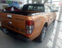 Ford Ranger Wildtrark 2018 - Cần bán xe Ford Ranger Wildtrark 2.0 Bi-Turbo 4*4, sản xuất 2018, màu cam, xe nhập, giao xe ngay