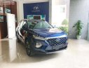 Hyundai Santa Fe 2.4L HTRAC 2019 - Bán Hyundai Santa Fe 2.4L HTRAC đời 2019, màu xanh lam