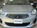 Mitsubishi Attrage MT Eco 2019 - Cần bán mitsubishi Attrage màu bạc, số sàn 375tr. Hỗ trợ trả góp 80% hồ sơ nhanh chóng