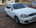 Daewoo Lanos   2001 - Cần bán gấp Daewoo Lanos 2001, màu trắng, sơn đẹp