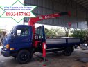 Xe tải 5 tấn - dưới 10 tấn   2018 - Bán xe tải cẩu Mighty Dongvang HD700 tải trọng 5250kg 2018, 850 triệu