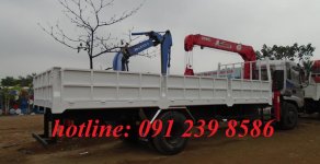 Xe tải 10000kg 2016 - Xe tải Trường Giang gắn cẩu, xe tải Dongfeng gắn cẩu UNIC 5 tấn, xe tải cẩu Dongfeng giá 1 tỷ 290 tr tại Hà Nội