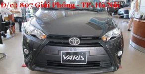 Toyota Yaris E 2017 - Cần bán Toyota Yaris E đời, màu xám (ghi), xe nhập nguyên chiếc hỗ trợ trả góp 90% giao xe ngay giá 576 triệu tại Ninh Bình
