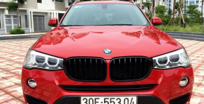 BMW X3 2.0 2016 - Bán xe BMW X3 sản xuất 2016 màu đỏ, 1 tỷ 750 triệu nhập khẩu giá 1 tỷ 750 tr tại Hà Nội