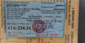 Toyota Corolla   1993 - Cần bán lại xe Toyota Corolla sản xuất năm 1993, màu xám, nhập khẩu  giá 60 triệu tại Đà Nẵng