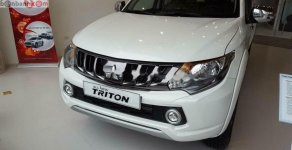 Mitsubishi Triton 4x2 MT 2018 - Cần bán Mitsubishi Triton 4x2 MT sản xuất 2018, màu trắng, xe mới 100% giá 555 triệu tại Hải Phòng