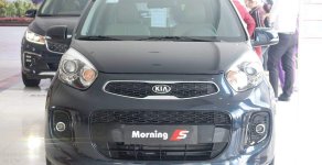 Kia Morning S AT 2018 - Cần bán Kia Morning S AT sản xuất 2018, màu xanh lam giá 390 triệu tại Đồng Tháp