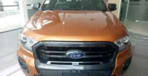 Ford Ranger Wildtrark 2018 - Cần bán xe Ford Ranger Wildtrark 2.0 Bi-Turbo 4*4, sản xuất 2018, màu cam, xe nhập, giao xe ngay giá 918 triệu tại Bình Định