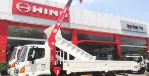 Hino 500 Series FC 2019 - Xe tải Hino 2019 6 tấn thùng lửng 6.1m gắn cẩu Unic URV344 giá 1 tỷ 410 tr tại Tp.HCM
