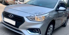 Hyundai Accent 1.4 MT Base 2018 - Cần bán gấp Hyundai Accent 1.4 MT Base sản xuất năm 2018, màu bạc giá 418 triệu tại Tp.HCM