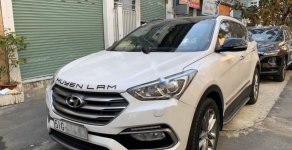 Hyundai Santa Fe 2.2 Diesel 2017 - Cần bán gấp Hyundai Santa Fe 2.2 Diesel đời 2017, màu trắng số tự động giá 1 tỷ 40 tr tại Tp.HCM