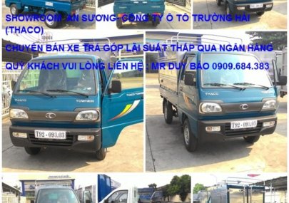 Thaco TOWNER  750kg 2016 - Cần bán xe Thaco TOWNER 750kg đời 2016, màu xanh lam, giá tốt