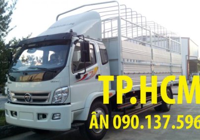 Thaco OLLIN 900A 2016 - TP. HCM xe Thaco Ollin 900A đời mới, màu trắng thùng mui bạt tôn đen