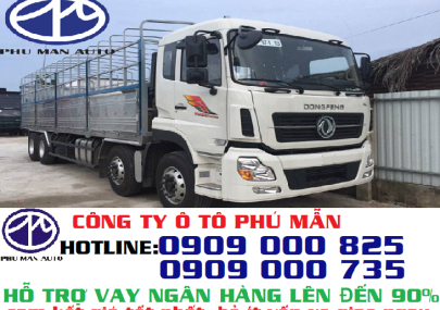 Xe tải Trên 10 tấn 2018 - Giá xe tải Dongfeng 4 chân, xe tải thùng Dongfeng Hoàng Huy YC310